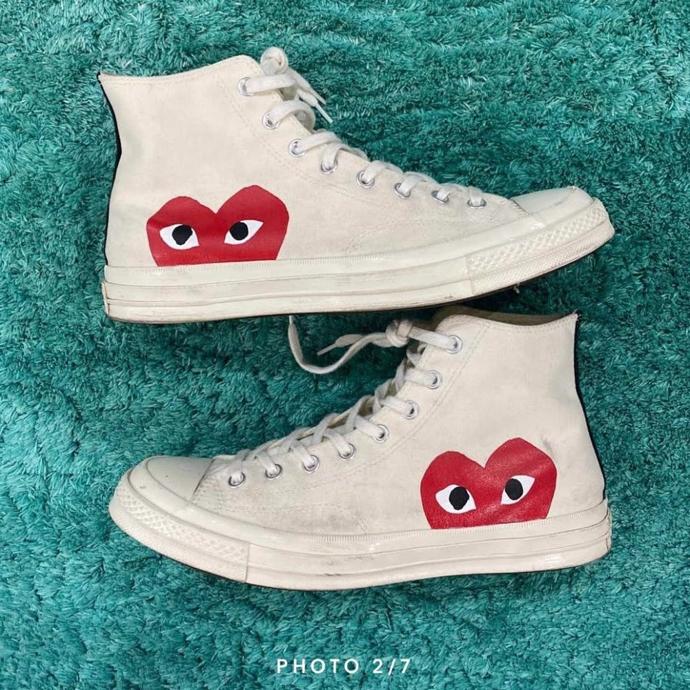 Size 12 - Converse Chuck Taylor All Star High x Comme des Garcons Milk 2015
